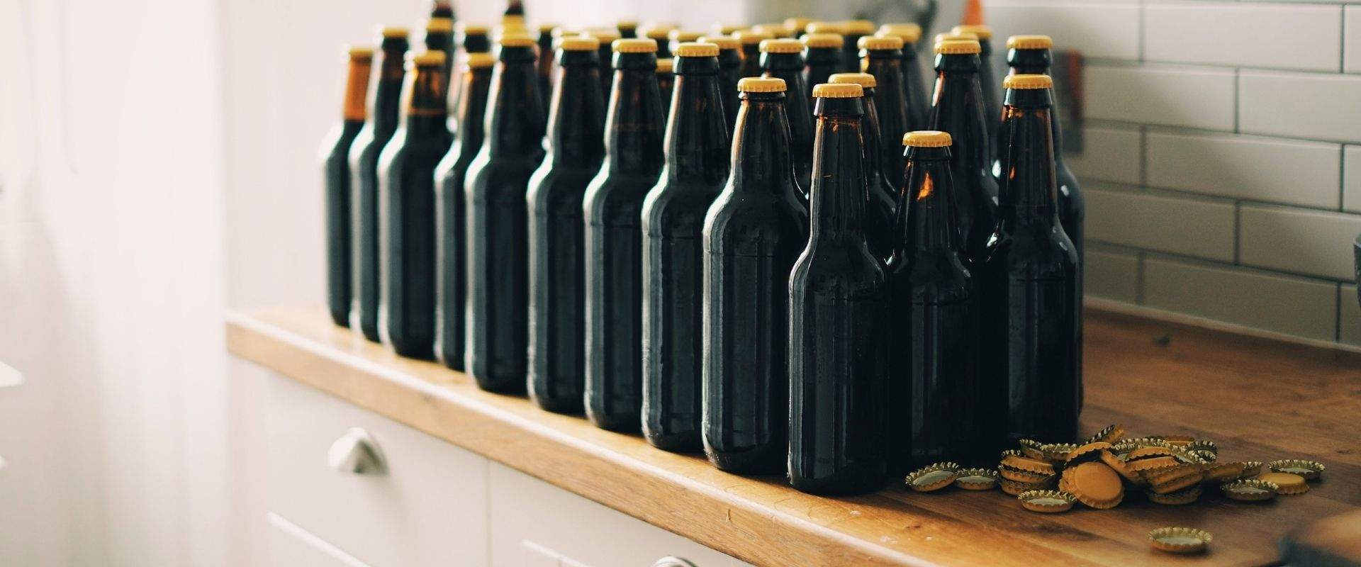 Unlabelled Beer Bottles